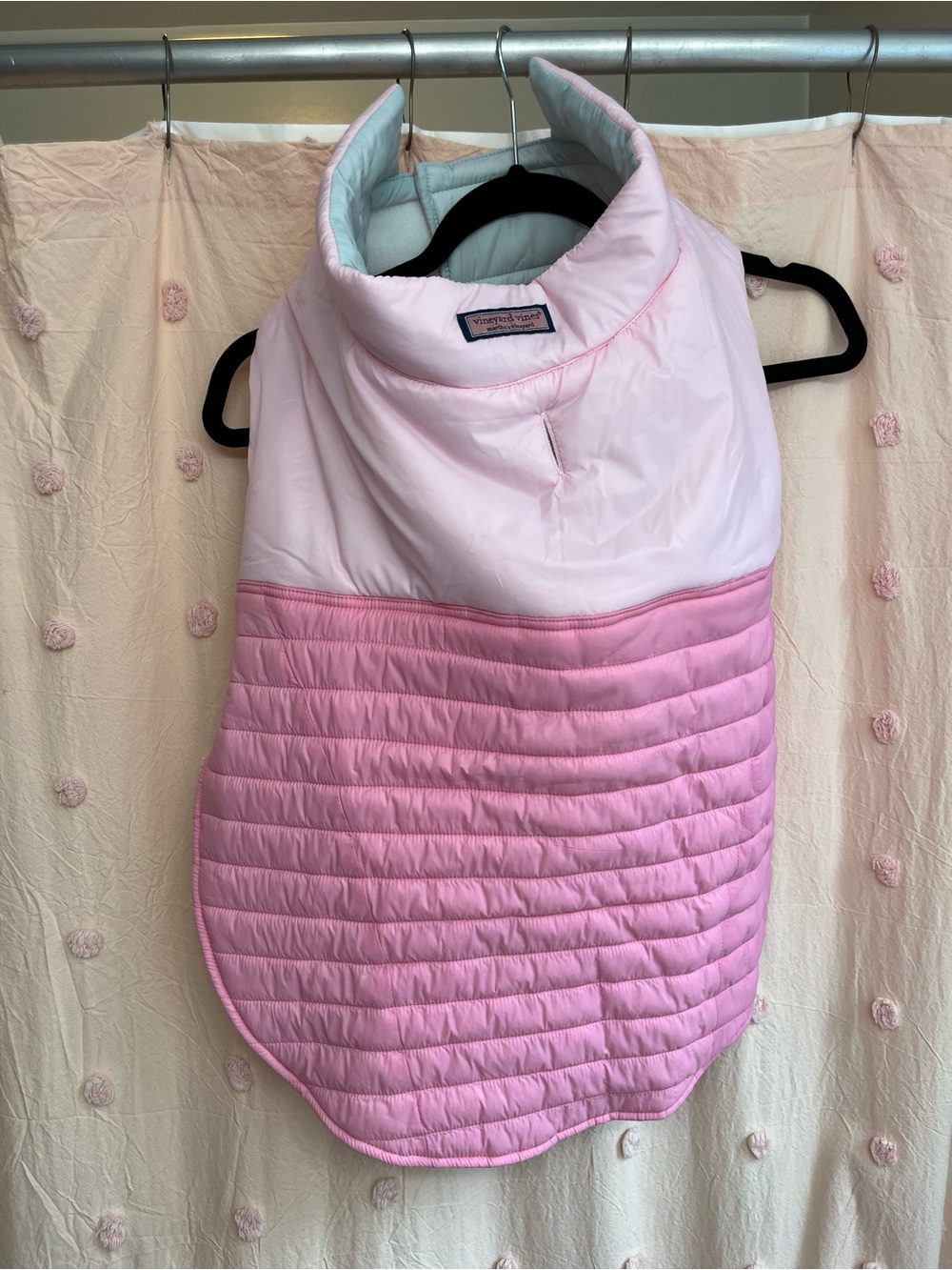 NWOT Vineyard Vines Two-Tone Pink Quilted Puffer Vest for Dogs